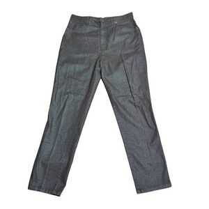 VTG Bill Blass Jeans High Waisted Metallic Sheen Straight‎ Leg Y2K Retro Pants